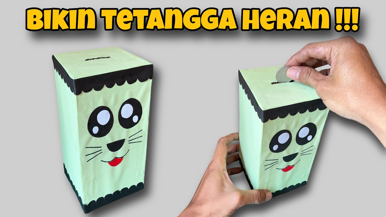 DIY - CARA MEMBUAT CELENGAN DARI KARDUS BEKAS || IDE KREATIF DARI KARDUS BEKAS MENJADI CUAN