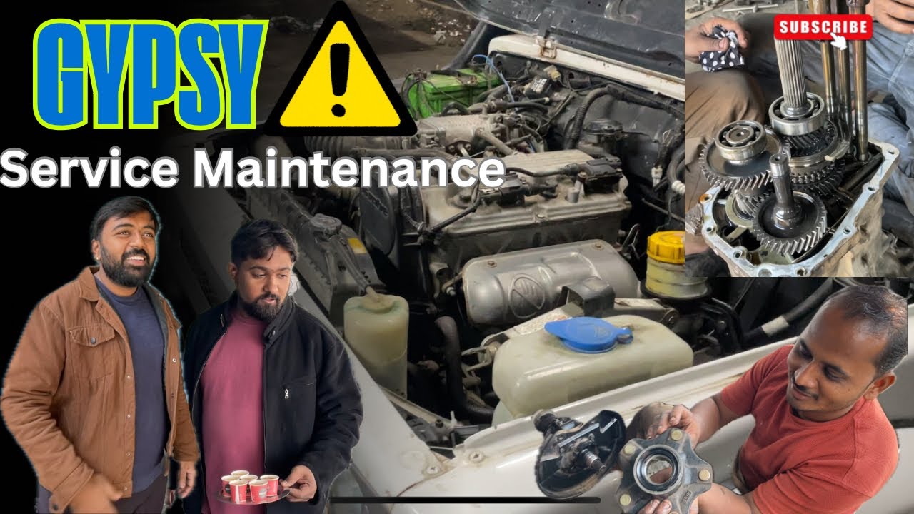 Gypsy Service Maintenance Oil Leak // अब ये कया हो गया // #automobile #gypsy #suzuki 