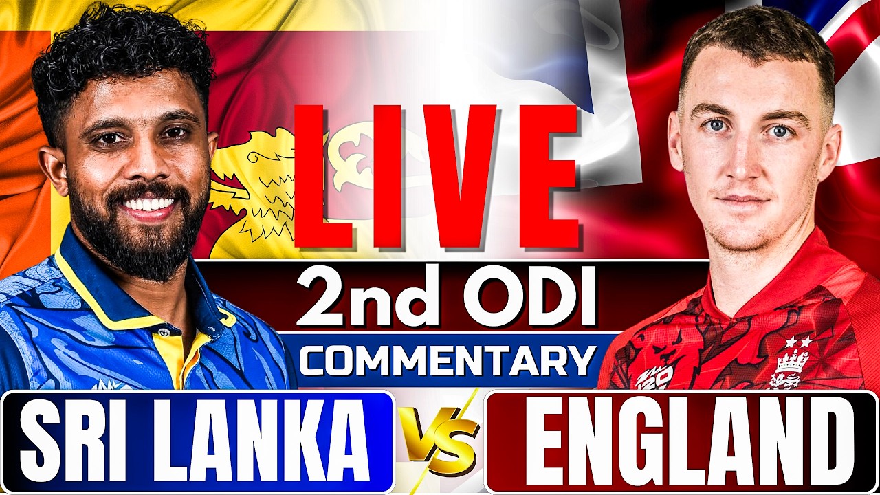🔴Live: England vs Sri Lanka | 2nd ODI | Live Score & Commentary | Live cricket match today