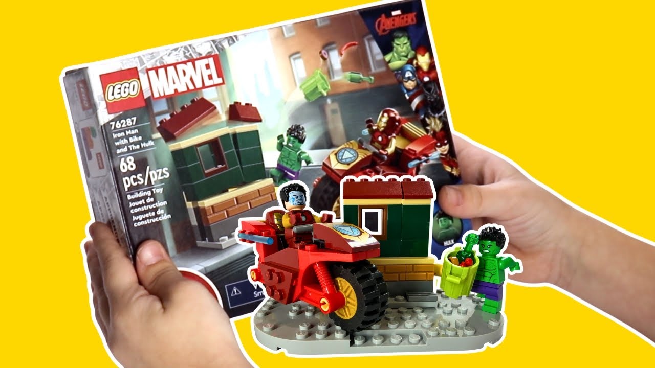 LEGO Marvel Avengers 76287 Iron Man with Bike and The Hulk | LEGO Speed Build!
