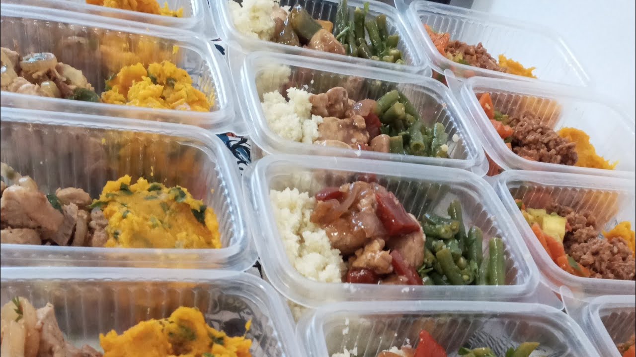 VLOG PREPARANDO MARMITAS E ALMOÇO!!