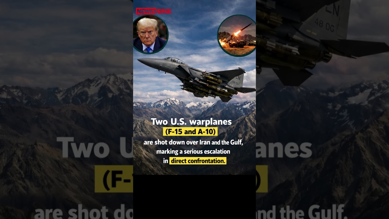 Two U.S. Warplanes Downed Over Iran and Gulf, Escalation Intensifies
