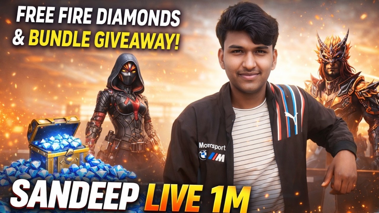 Sandeep is back🔴 Reedim Code Giveaway & Diomand Gift 😍 #giveaway #freefirelive #shortslive