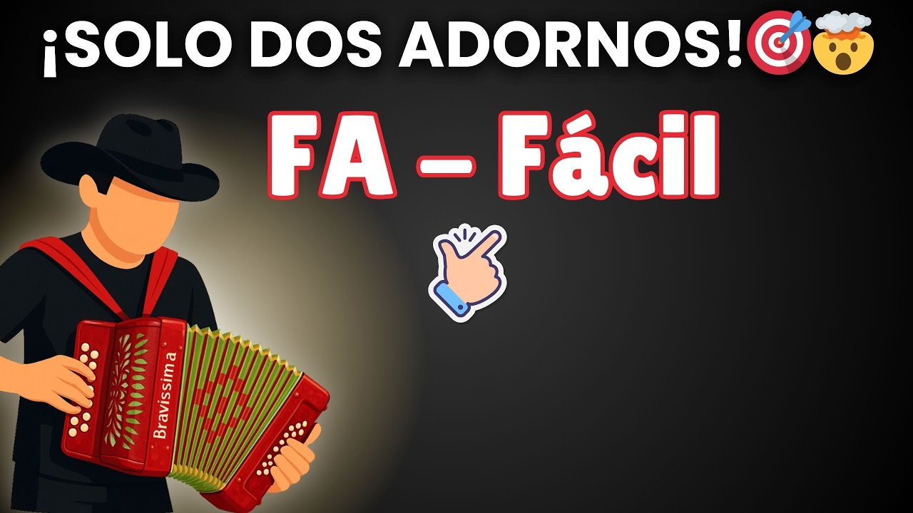 Y POR ESA CALLE VIVE | PARA PRINCIPIANTES | ACORDEON DE FA