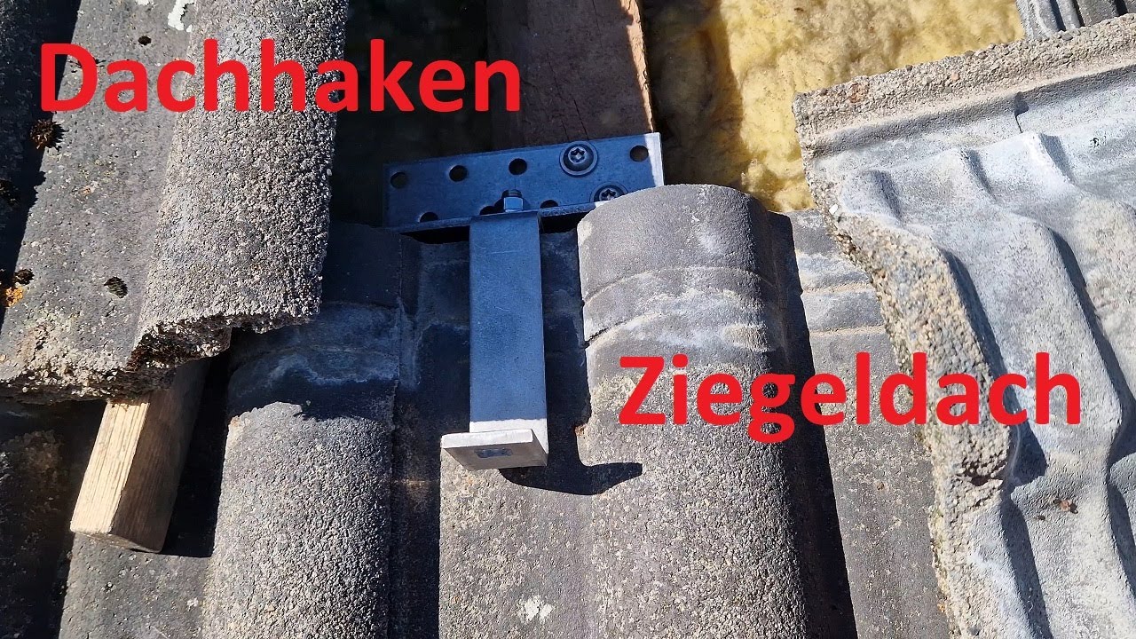 DIY Photovoltaik Dachhakenmontage auf einem Ziegeldach