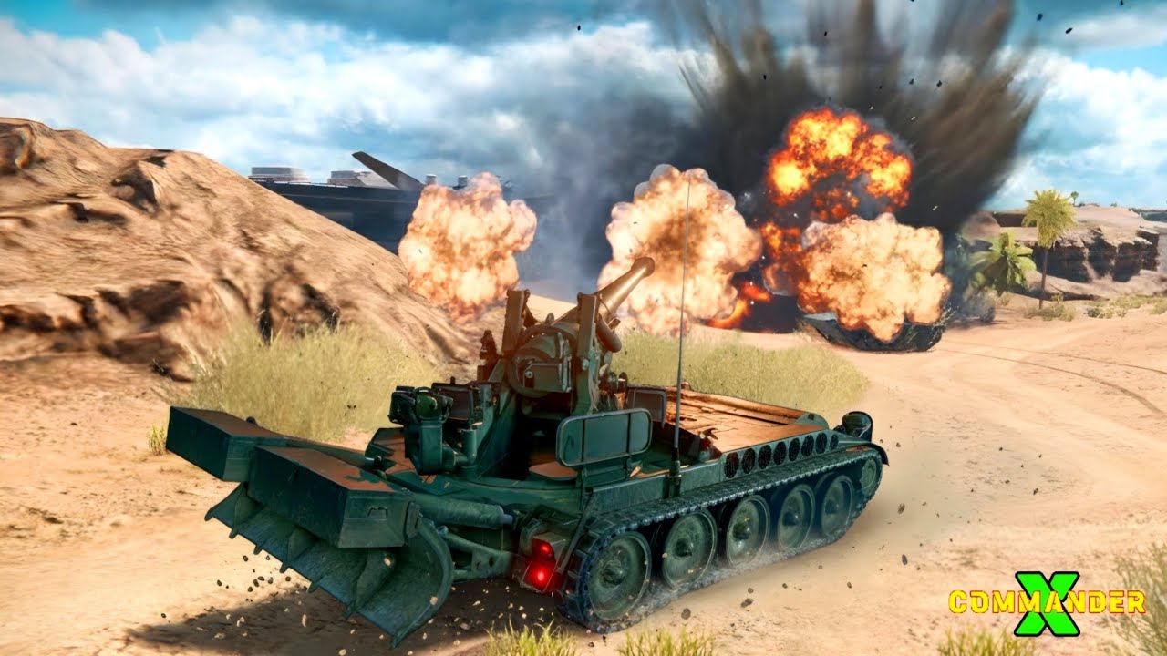 Artillery SNIPER! Hitting Enemy SPGs From Across the MAP - M110A2 MWT Tank Battles 
