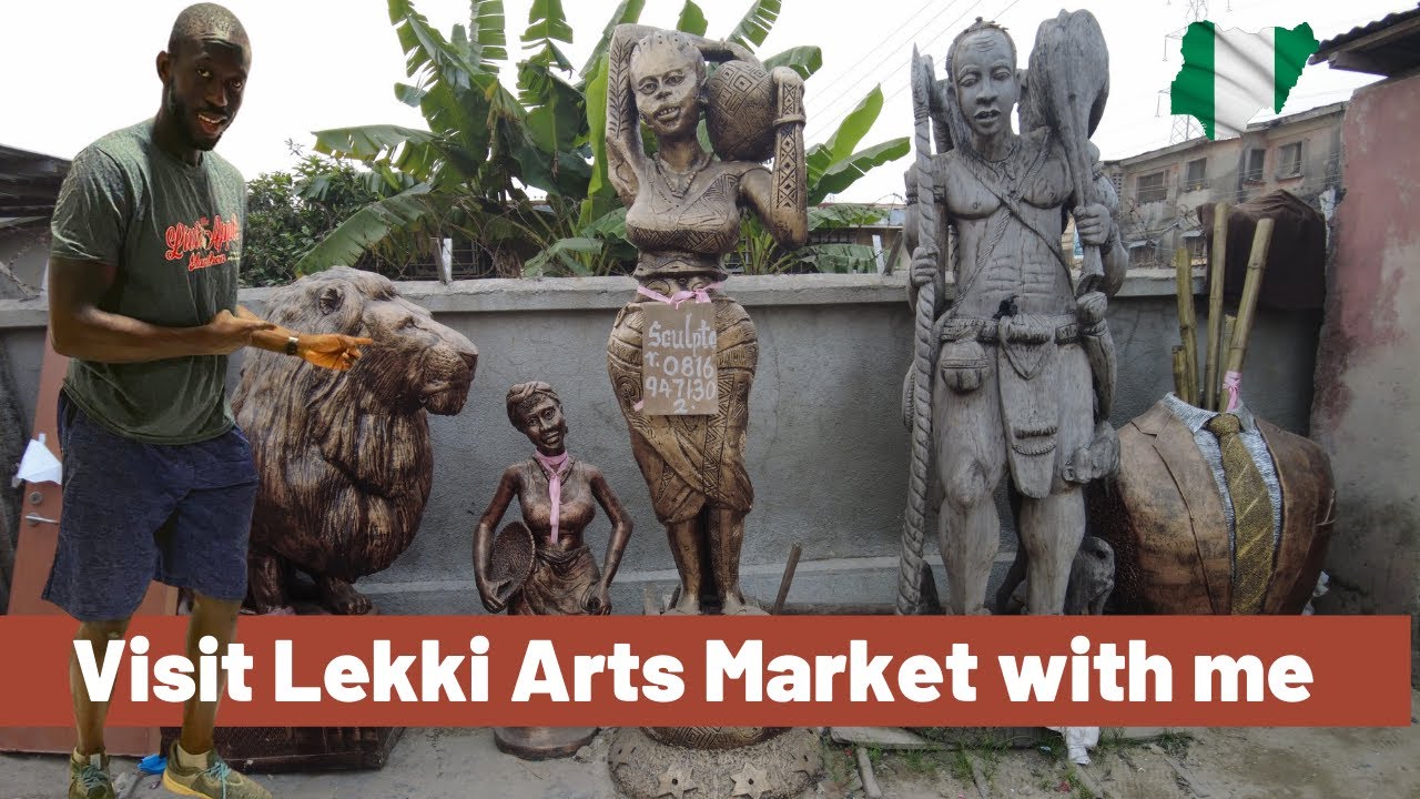 Check out Lekki Arts and Craft Market with me in Lagos, Nigeria