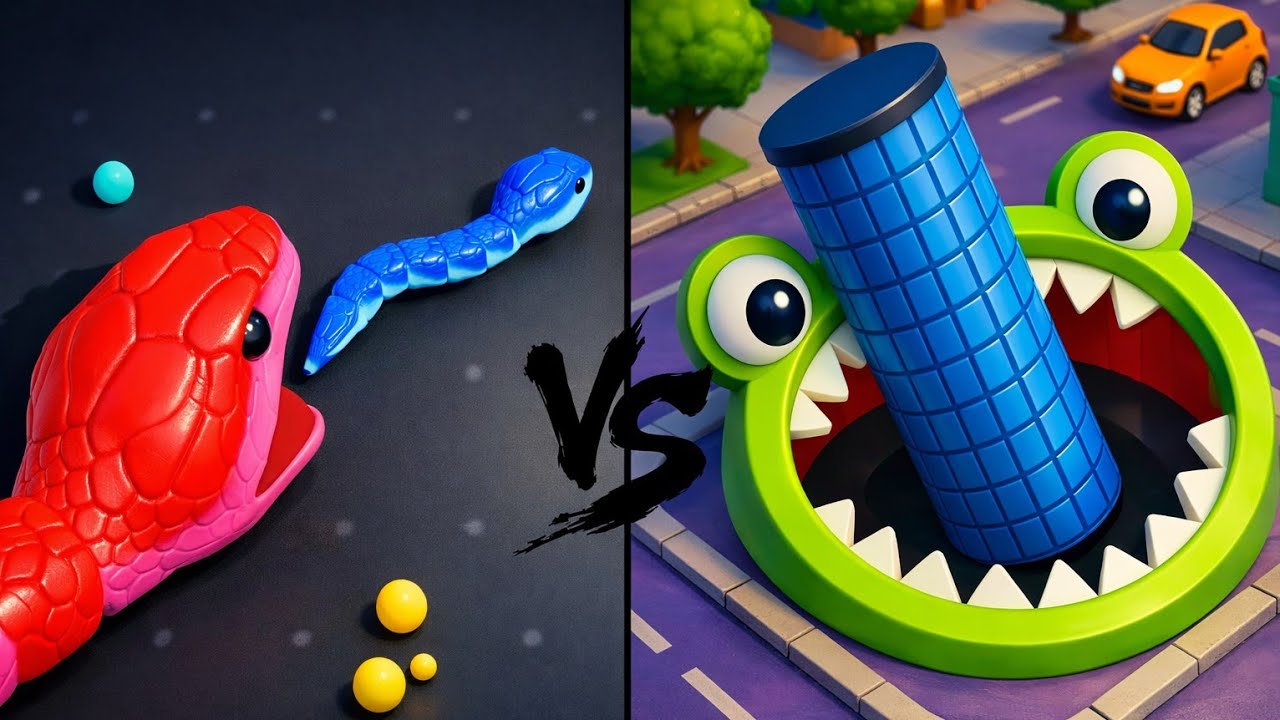 🔥 Snake Clash.io vs Hole.io 😱 Ultimate Mobile Game Battle &mdash; Who Wins? 🐍🕳️