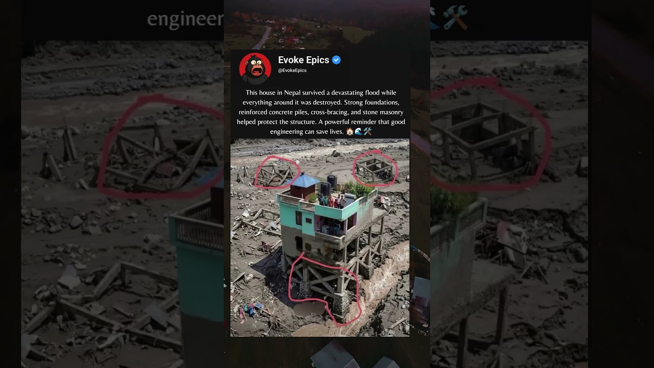 This House Survived a Devastating Flood in Nepal 🏠🌊