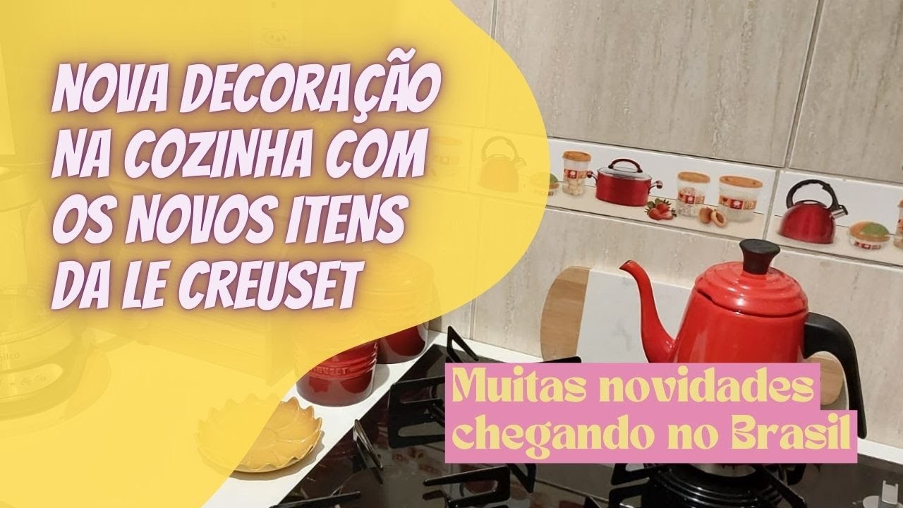 Nova decoração na cozinha com os itens novos da Le Creuset!