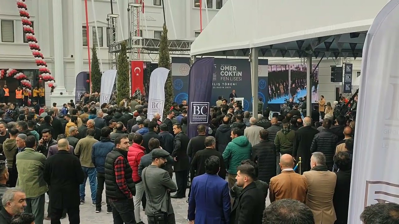 Ağrı Doğubeyazıta Ömer çoktin fen lisesi açılışı yapılıyor