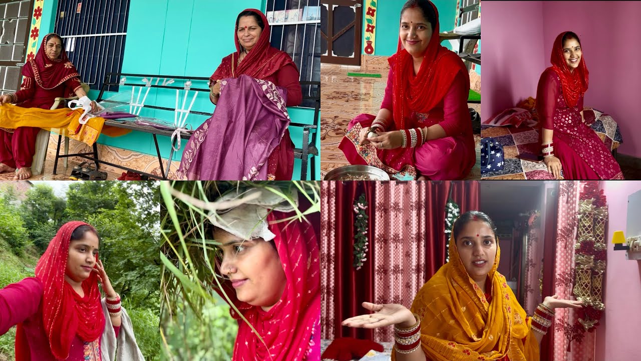 सासू माँ को हमारे रक्षाबंधन पर मिले सूट कैसे लगे 🎁#twins #himachal #village 