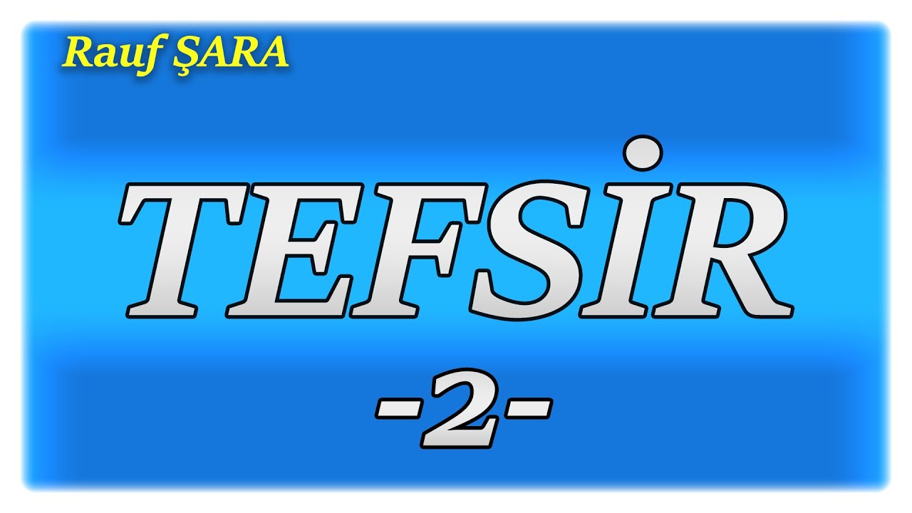 KPSS DİKAB TEFSİR-2 | 2021