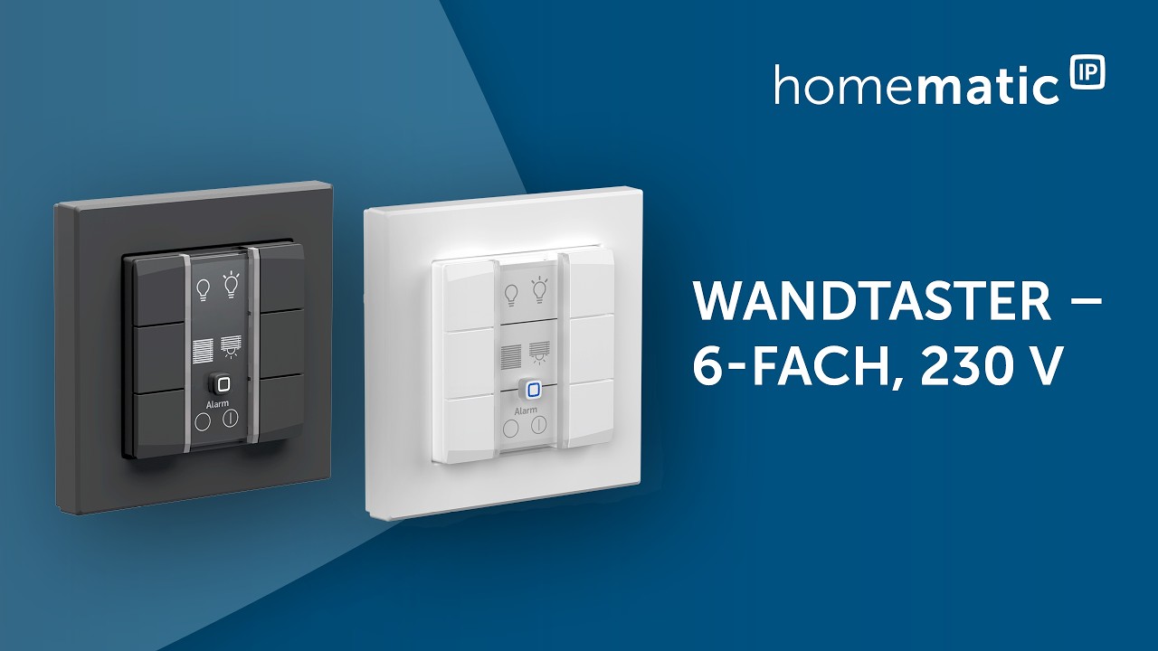 Homematic IP | Wandtaster – 6-fach, 230 V