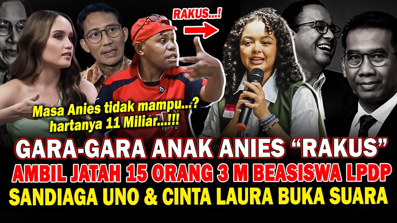 Gara-Gara Anak Anies Rakus Ambil Jatah 15 Orang 3 Miliar Beasiswa LPDP