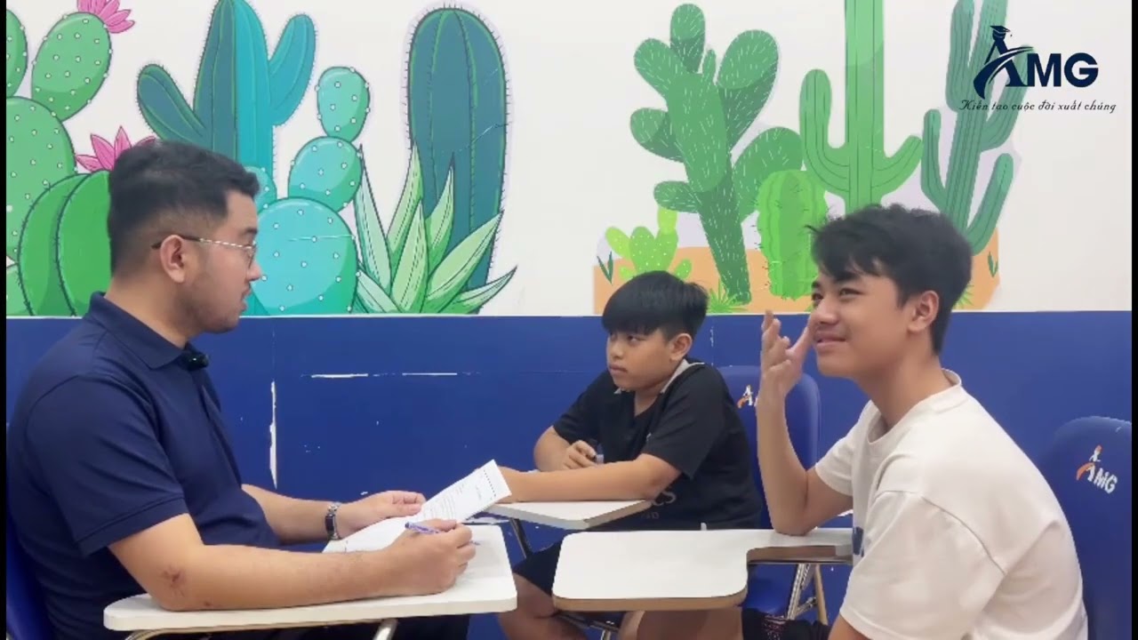 MINH NHAT - LEO + BAO NAM - WILLIAM / Speaking Test With Mr Kent / MID.C3/ AMT2E - AMG Phước Thái