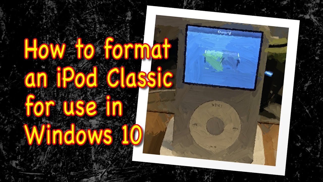 Как отформатировать iPod Classic для использования в Windows 10