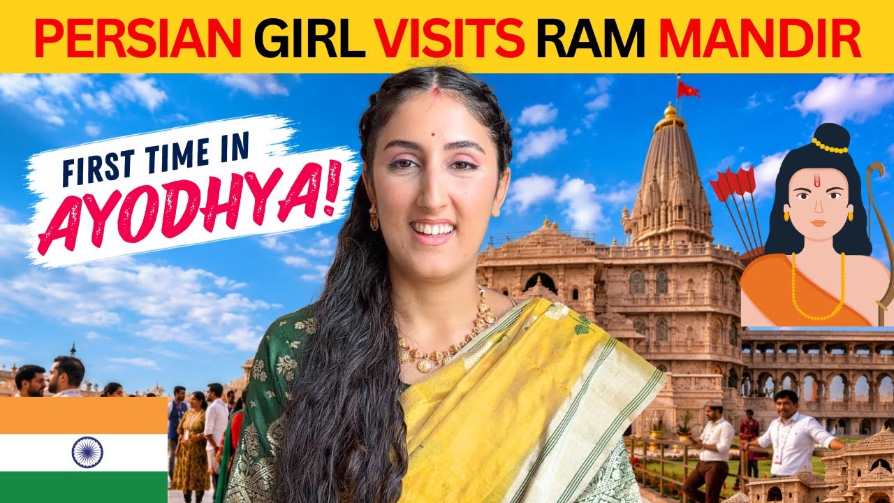 First Time Visiting Ram Mandir Ayodhya 🇮🇳 | Indian Persian Couple Vlog