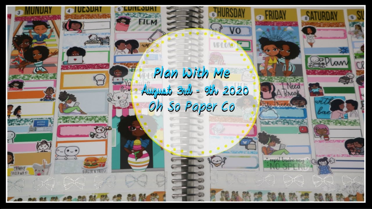 Plan With Me | Oh So Paper | Black Owned Sticker Shops | PlanWithAds