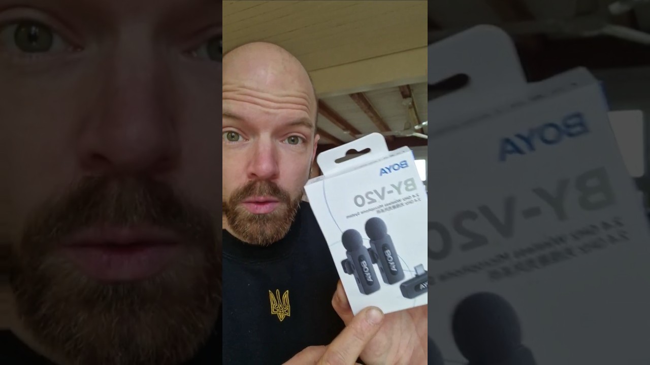 Trying Boya BY V20 - wireless microphone, usb-c android #boya #microphone #review