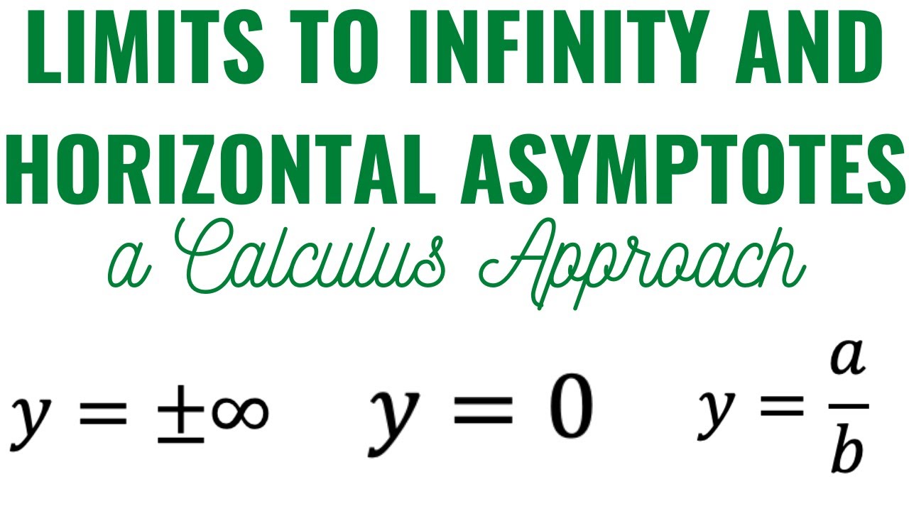 Limits to Infinity and Horizontal Asymptotes a Calculus Approach