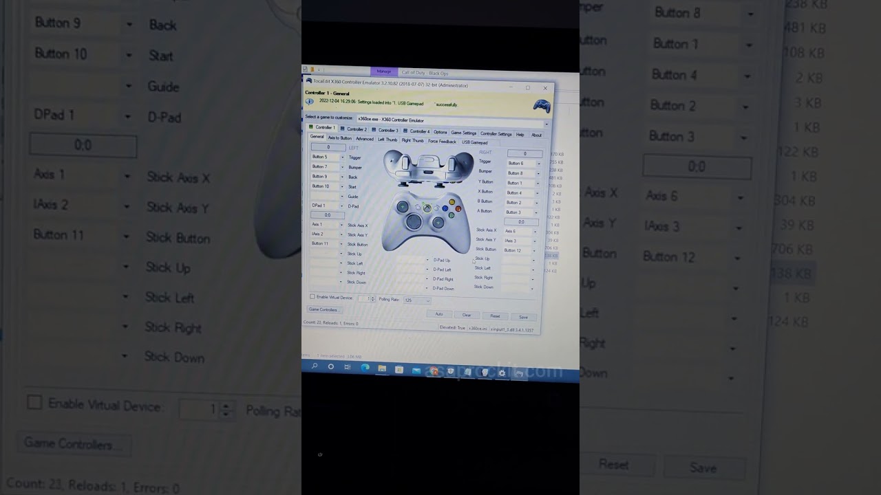 Как настроить контроллер для игр на ПК на x360ce