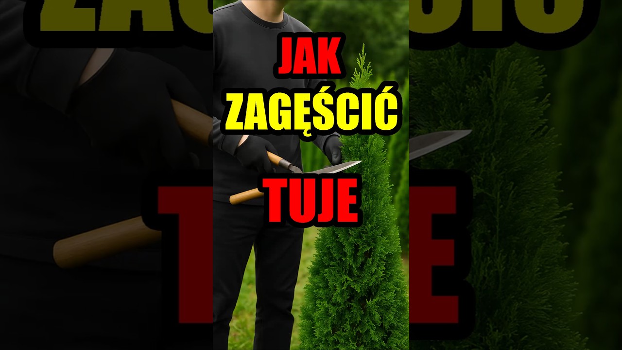 Jak zagęścić tuję szmaragd &ndash; praktyczne sposoby na gęsty żywopłot #tuja #ogr&oacute;d #żywopłot