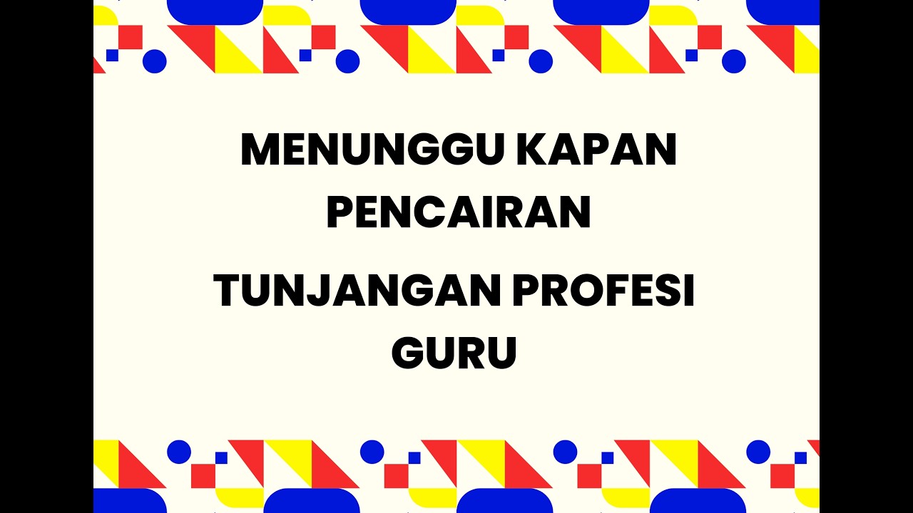 MENUNGGU PENCAIRAN TPP