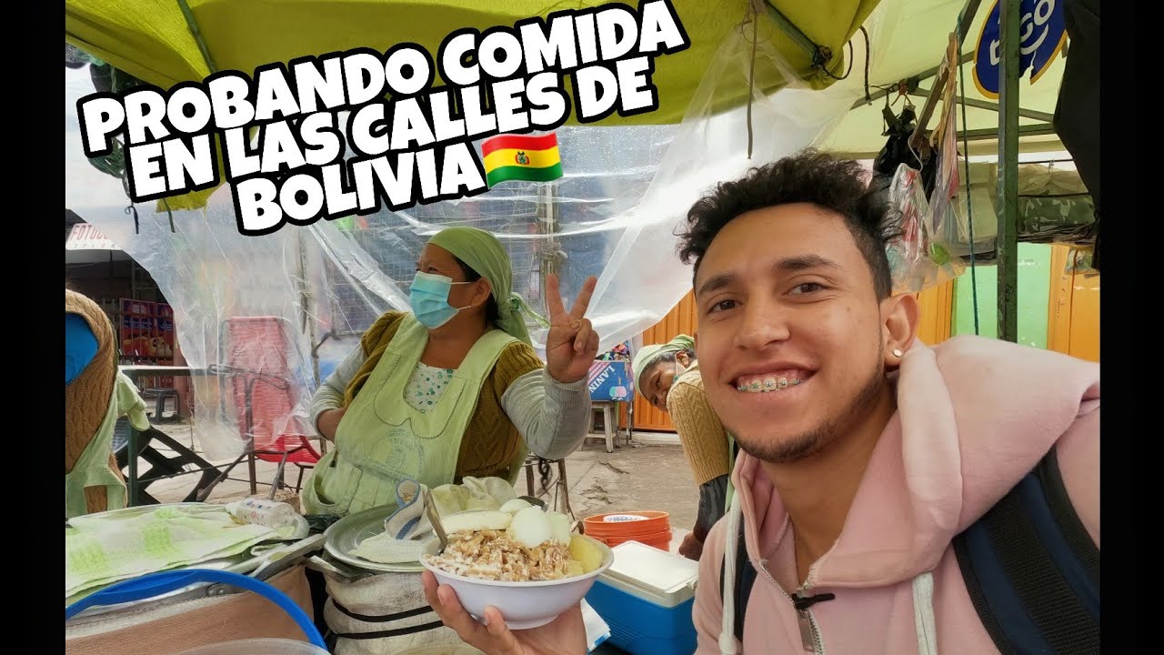 PROBANDO COMIDA EN LAS CALLES DE BOLIVIA 🇧🇴