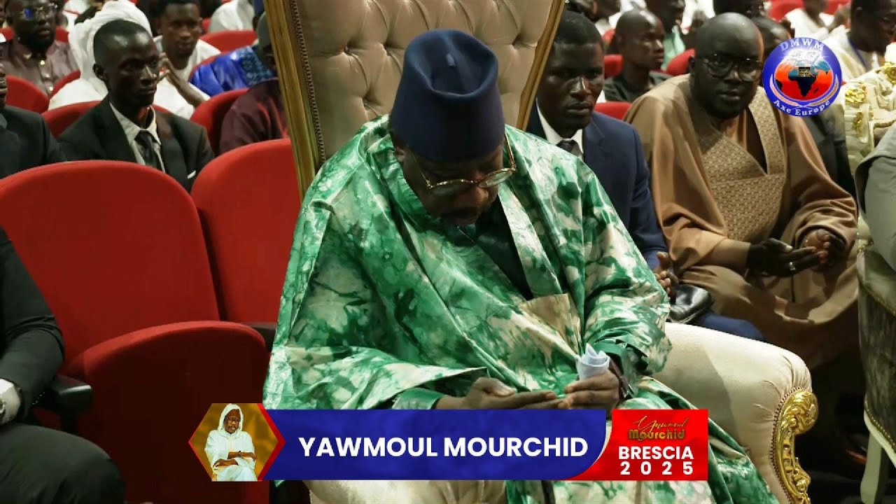 YAWMOUL MOURCHID - Discours de Cheikh Seydi Mouhammadoul Moustapha SY au Teatro Clerici Brescia.