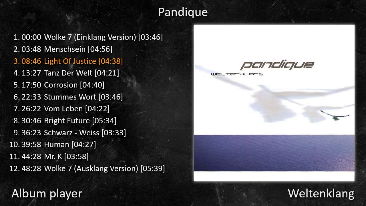 Pandique - Weltenklang (Full Album Player) [ Electro-Pop Synth-Pop EBM ]