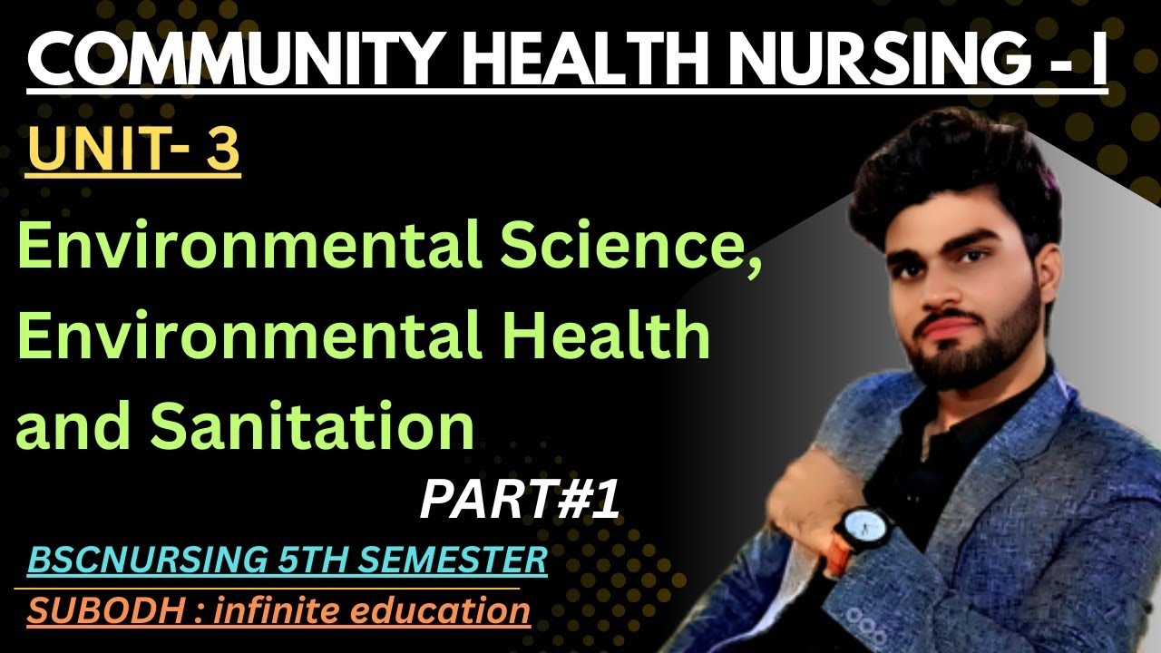 Unit 3 Environmental Science, Environmental Health & Sanitation Part#1 BSc Nursing 5th Semester CHN