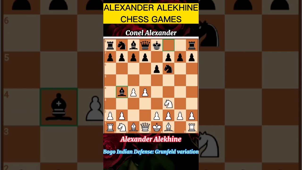 ALEXANDER ALEKHINE vs CONEL ALEXANDER #carlsen #anand #gothamchess #agadmatorschesschannel