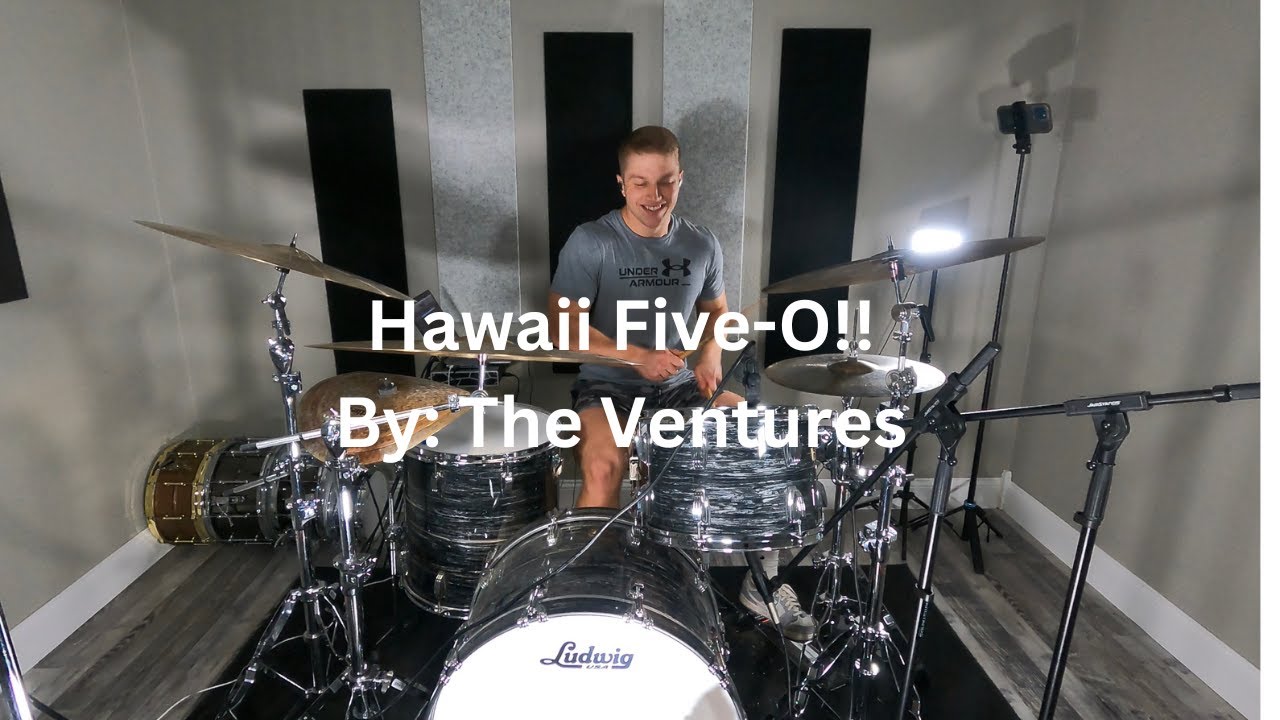 Hawaii Five-O/ Drum Cover/ The Ventures (The Fastest Song I Have Play Yet...