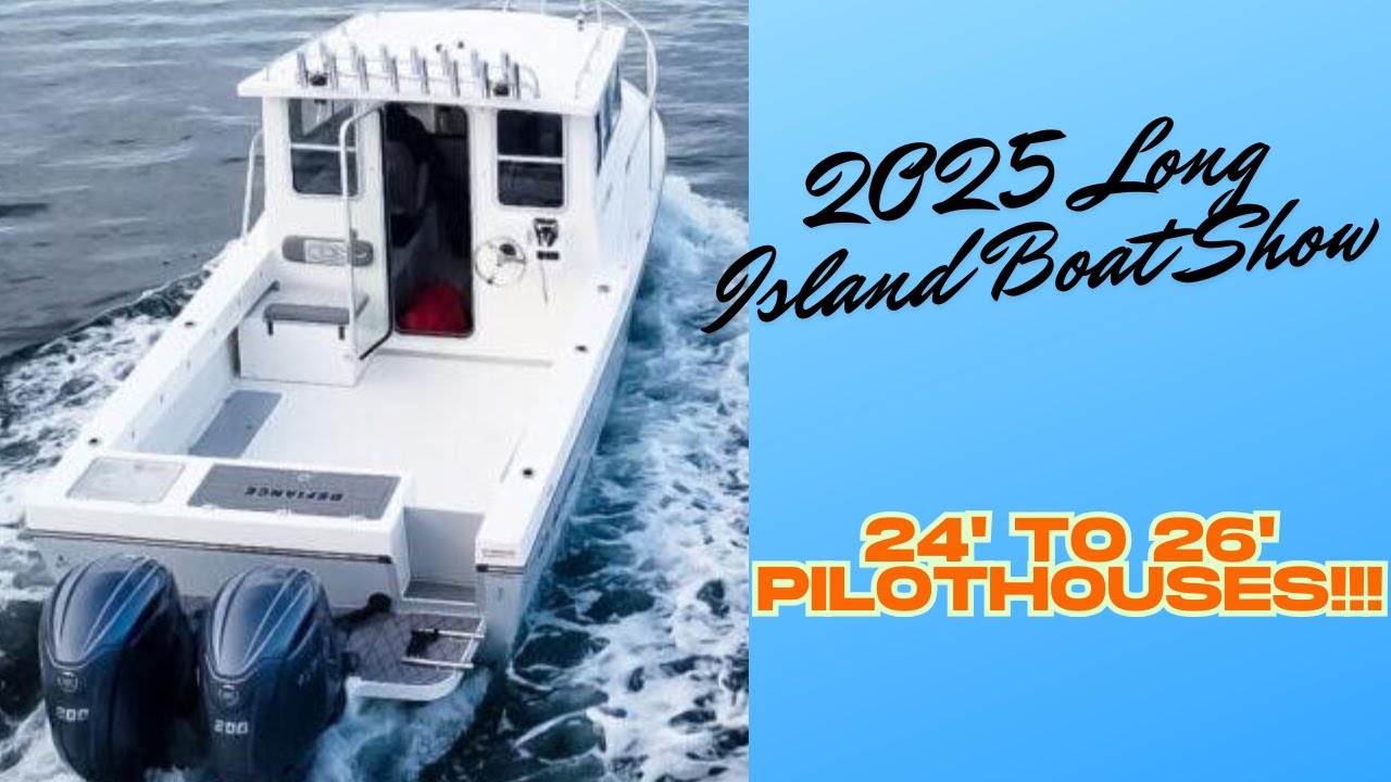 Выставка лодок на Лонг-Айленде 2025 г. — рубки длиной от 24 до 26 футов!