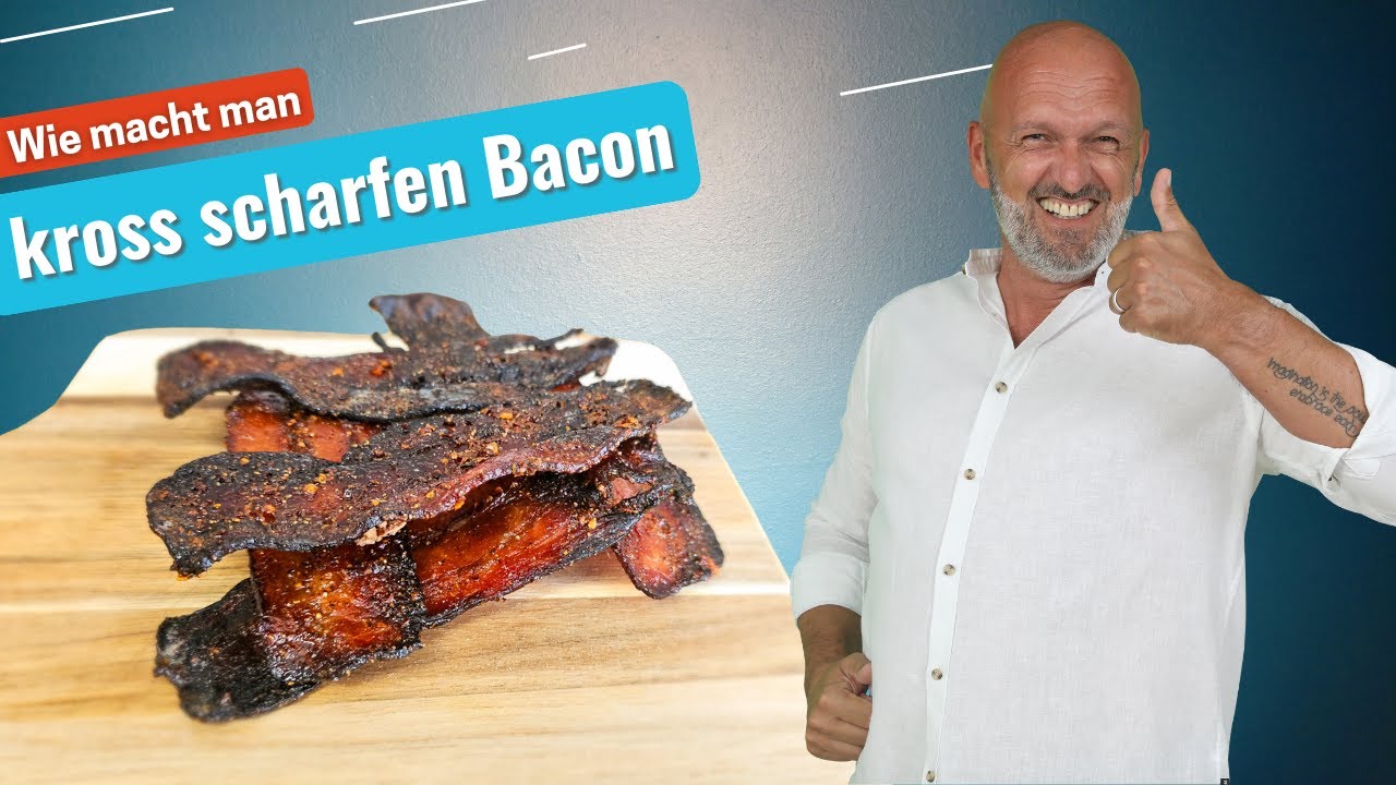 Einfach und lecker Bacon - knusprig scharf gebacken