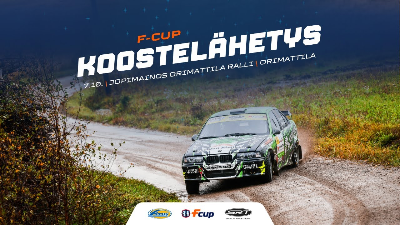 F-Cup: Jopimainos Orimattila Ralli 2023 kilpailukooste