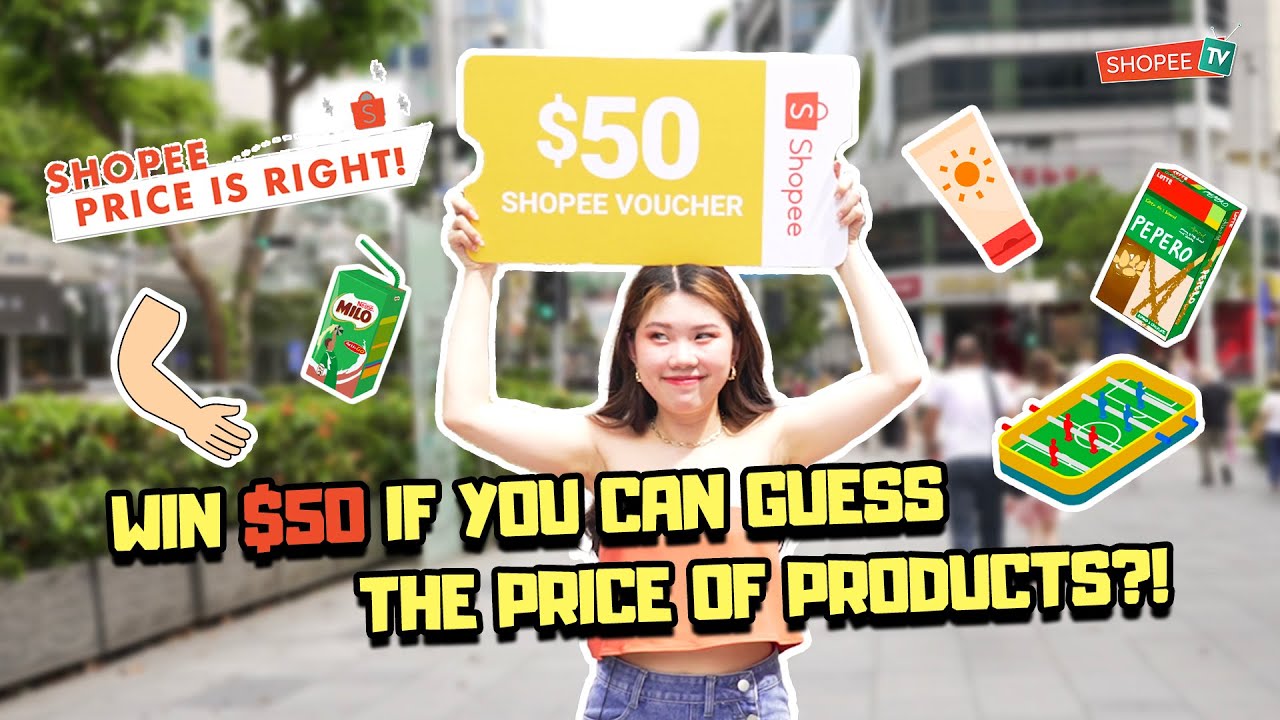 Giving away $50 Shopee Vouchers for Shopee Price Is Right?! | ShopeeTV