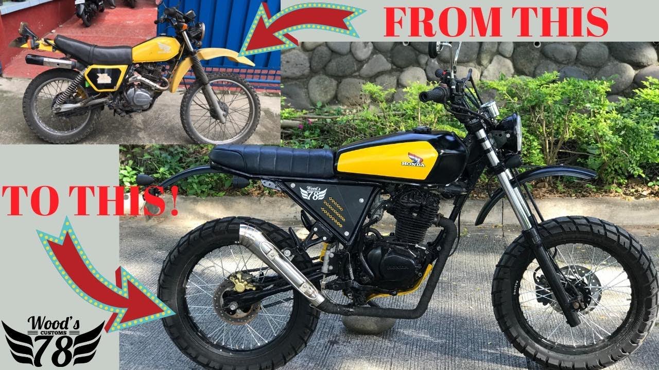 We built a Honda XL185s Scrambler Motorbike: Scrambler Motorbike Builds: Woods Customs 78