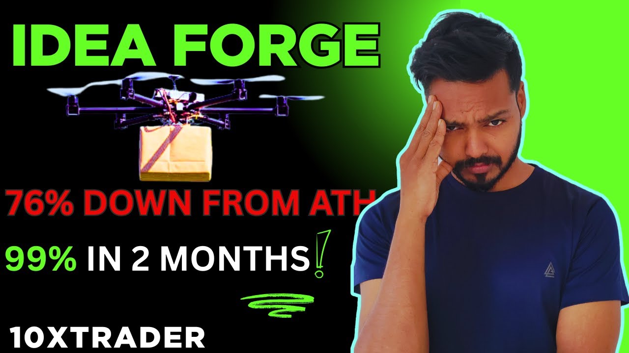 IDEAFORGE | DRONE MANUFACTING COMPANY | 76% FALL FROM ATH | 99% IN TWO MONTHS #defencestocks