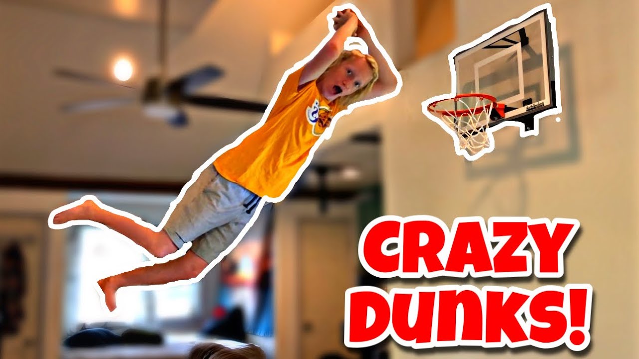 Doing Crazy MINI BASKETBALL DUNKS! (JustInTymeSports Mini Hoop)