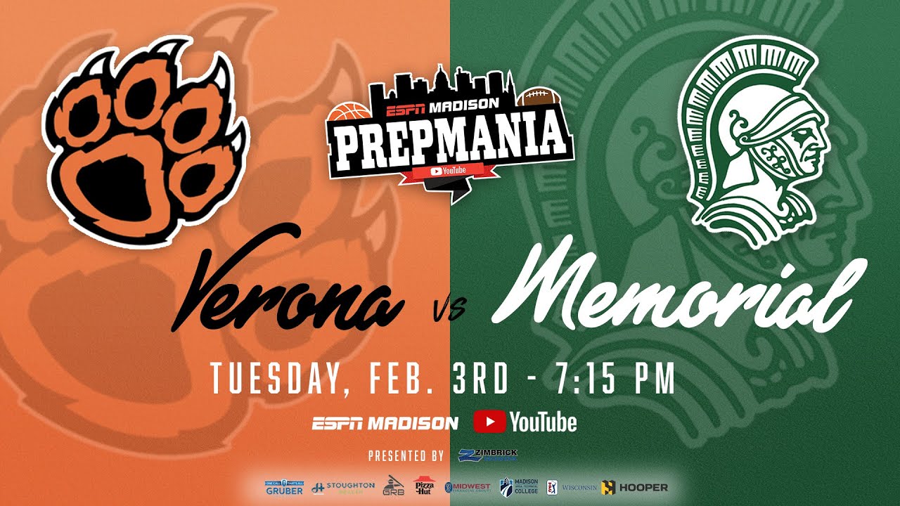 🔴 LIVE: Verona at Madison Memorial Boys Basketball | Big Eight Showdown