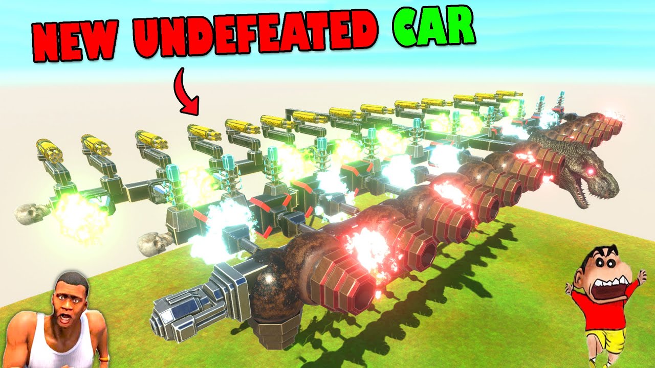 Upgrading NEW Undefeated CAR to destroy DEATHSTROKE and THOR HYDRA in Animal Revolt Battle Simulator