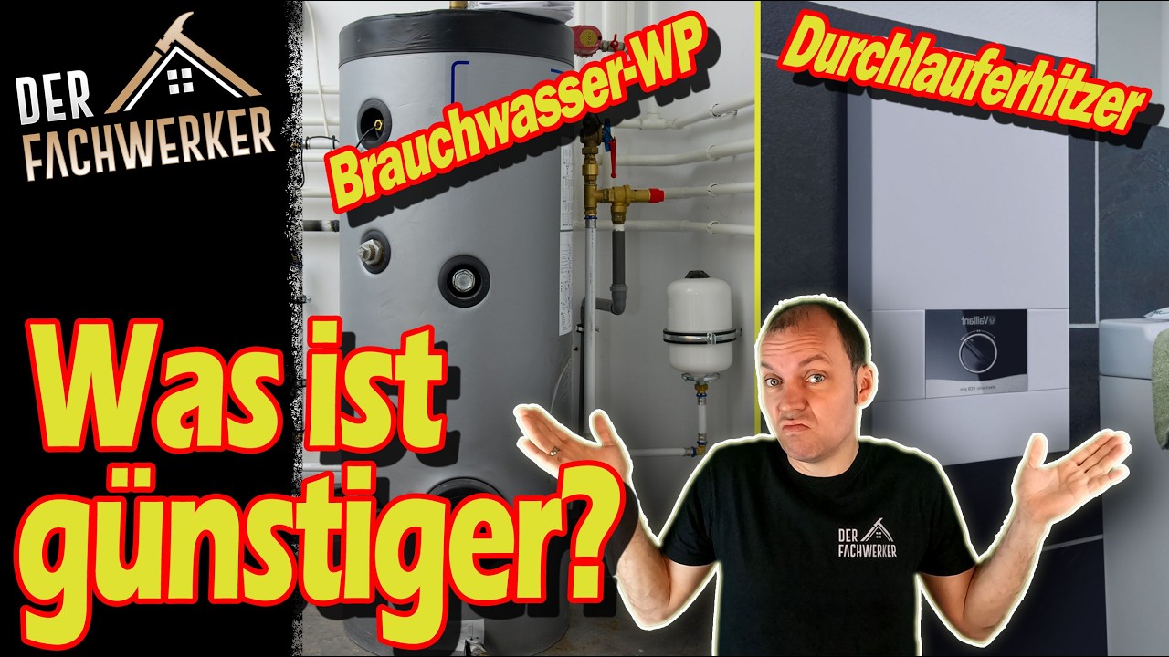 Brauchwasserwärmepumpe oder Durchlauferhitzer? Der Kostencheck!