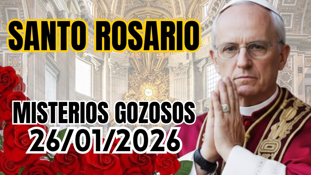 🌹 Santo Rosario Lunes Misterios Gozosos 26/01