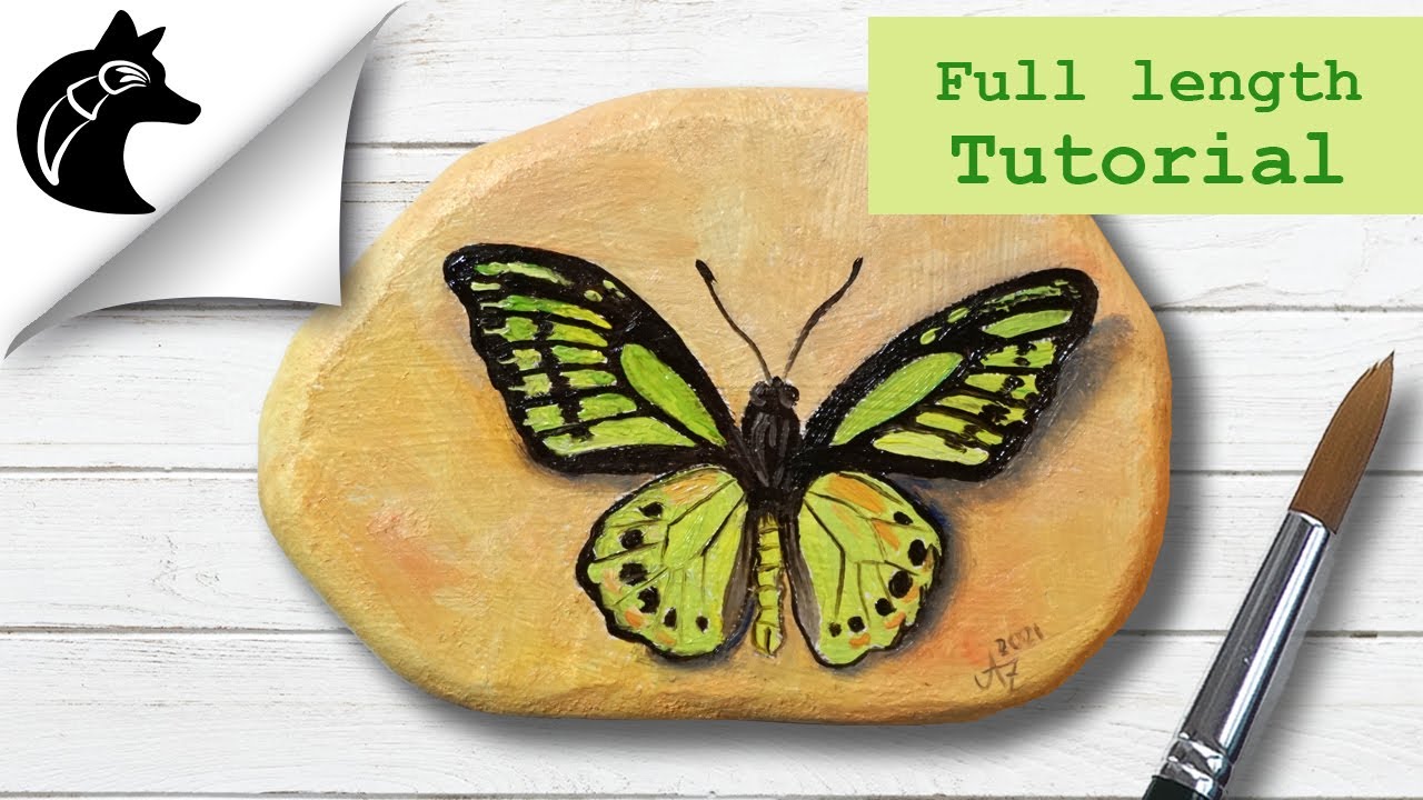 Rock Painting Tutorial Butterfly