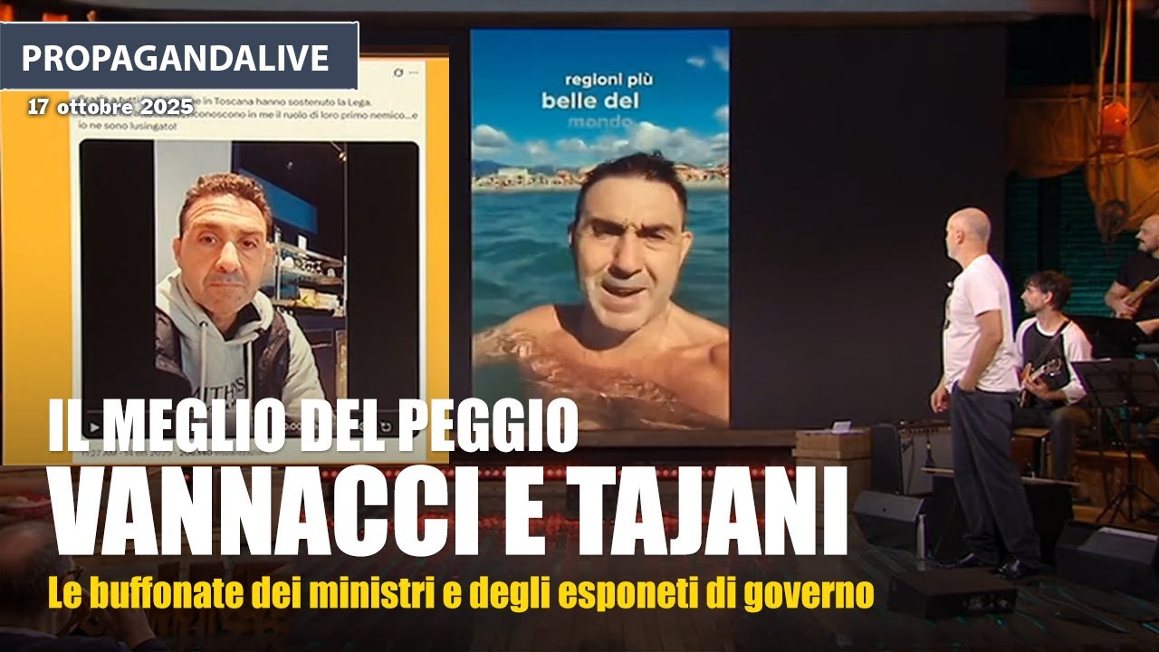 Propagandalive, il meglio del peggio: Roberto Vannacci e Antonio Tajani