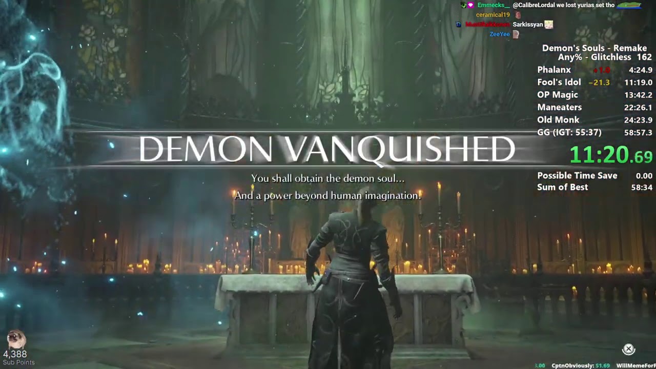 Demon's Souls Remake - Glitchless Speedrun in 52:06 IGT (WR)