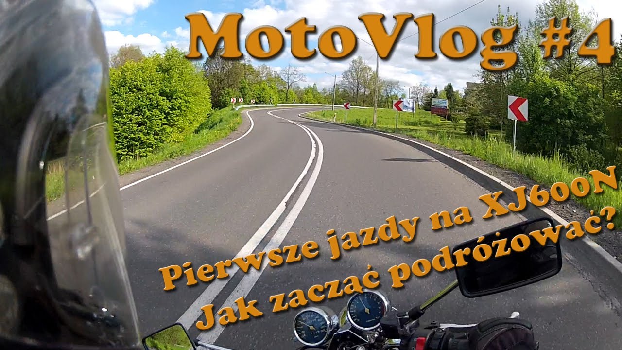 MotoVlog #4 - Jak zacząć podróżować? / Pierwsze jazdy i pierwsza gleba na XJ [XJ600N+GoPro Hero2]