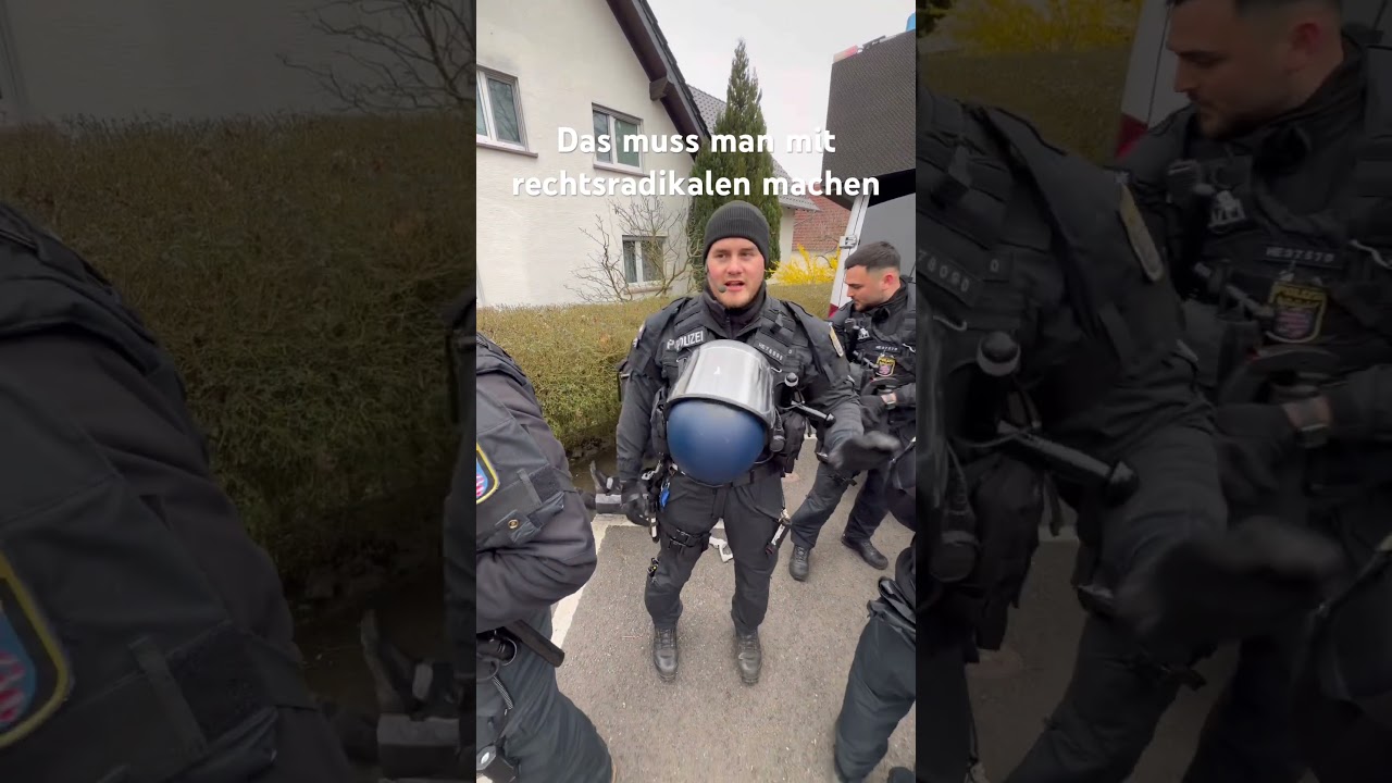 28.3.26 gefilmt in Fulda, Sowas macht man mit rechtsradikalen auf Antifaschistischen Demos